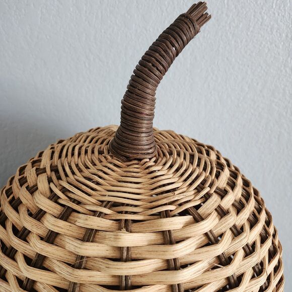 Large Wicker Pumpkin Threshold Target Fall Decor Woven...